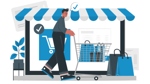 Ecommerce checkout laptop-cuate